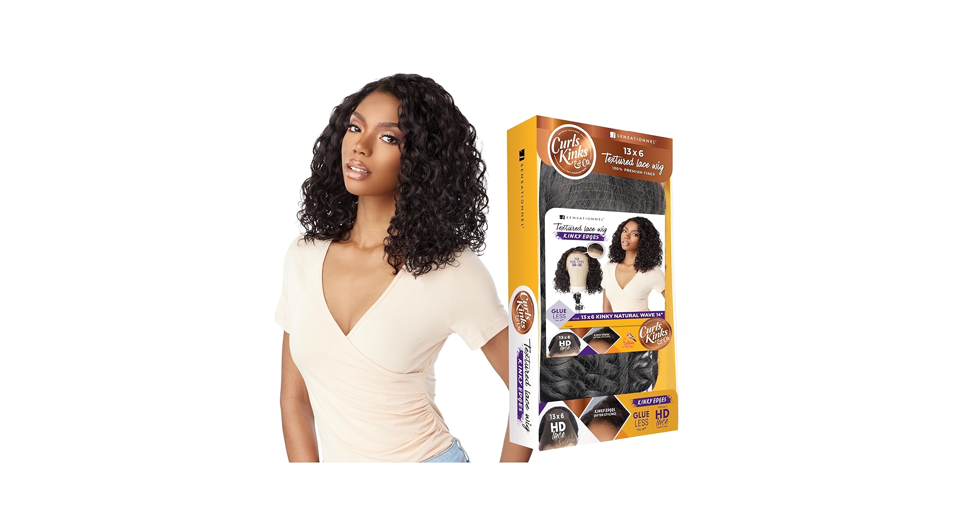 Kiki_Fei Sensationnel Curls Kinks & Co Glueless Textured HD Lace